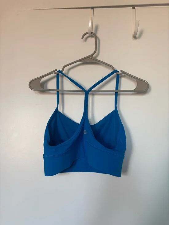 lululemon athletica Blue Strappy Sports Bra SIZE 8 - Picture 2 of 3